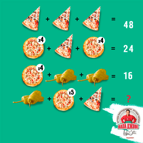 Papa Johns. Пример макета